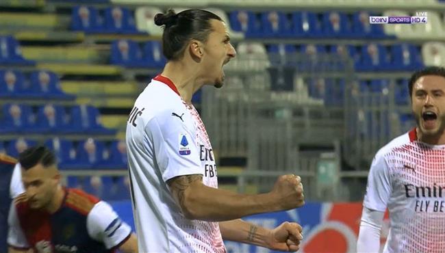 هدف ابراهيموفيتش في مرمي كالياري بالدوري الايطالي