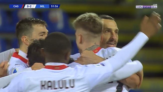 اهداف مباراة ميلان وكالياري 2 0 الدوري الايطالي