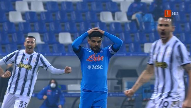 انسيني يهدر ركلة جزاء امام يوفنتوس في كاس السوبر الايطالي