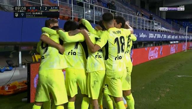 اهداف مباراة اتلتيكو مدريد وايبار 2 1 الدوري الاسباني