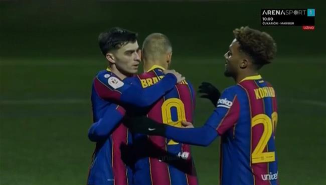 اهداف مباراة برشلونة وكورنيلا (2-0) كاس ملك اسبانيا