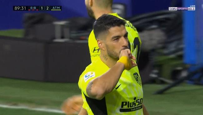 هدف سواريز الثاني في مرمي ايبار بالدوري الاسباني