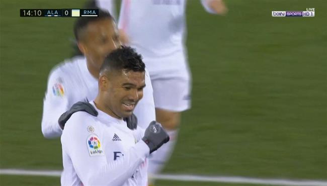 هدف ريال مدريد الاول في مرمي ديبورتيفو الافيس كاسيميرو