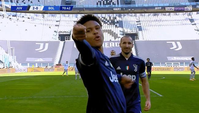 هدف يوفنتوس الثاني في مرمي بولونيا مكيني