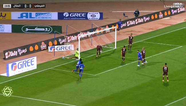 هدف الهلال الاول في مرمي الفيصلي بالدوري السعودي