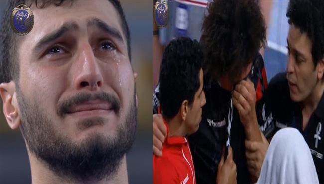 بكاء وحسرة لاعبي مصر بعد الخسارة امام الدنمارك في كأس العالم لكرة اليد