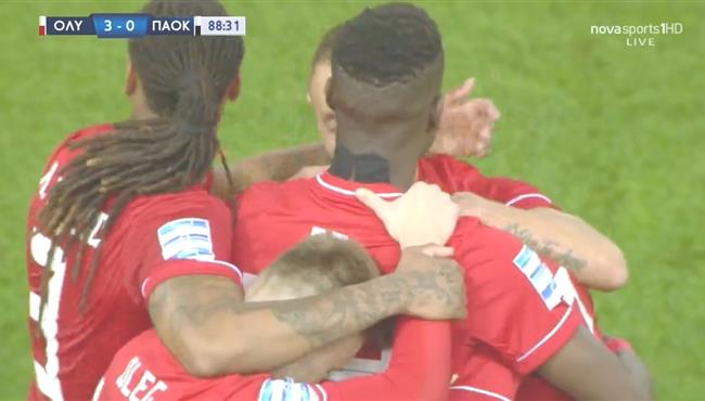 اهداف مباراة اولمبياكوس وباوك سالونيكا 3 0 الدوري اليوناني