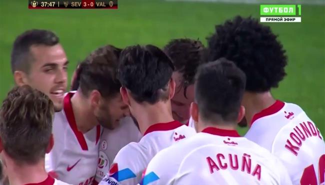 اهداف مباراة اشبيلية وفالنسيا 3 0 كاس ملك اسبانيا