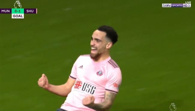 هدف شيفيلد الاول في مرمي مانشستر يونايتد خطأ من دي خيا