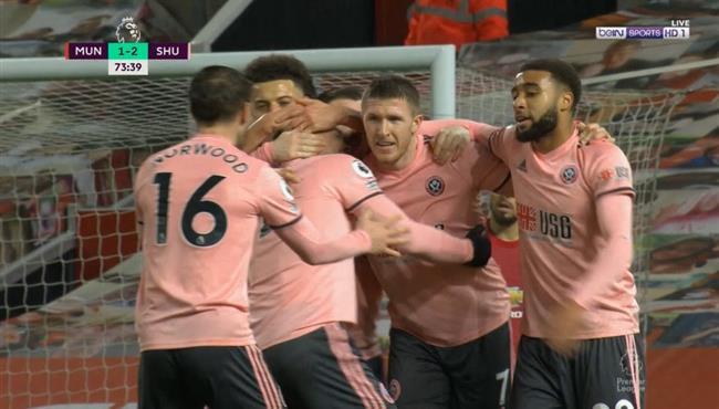 اهداف مباراة مانشستر يونايتد وشيفيلد 1 2 الدوري الانجليزي