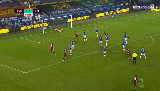 اهداف مباراة ليستر سيتي وايفرتون 1 1 الدوري الانجليزي