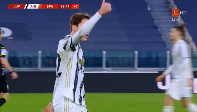 هدف يوفنتوس الرابع في مرمي سبال كييزا