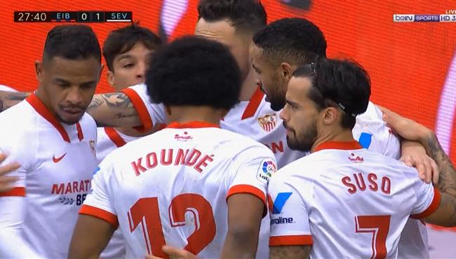 اهداف مباراة اشبيلية وايبار 2 0 الدوري الاسباني