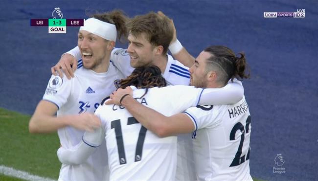 اهداف مباراة ليدز وليستر سيتي 3 1 الدوري الانجليزي