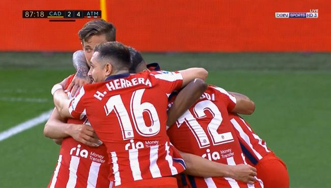 اهداف مباراة اتلتيكو مدريد وقادش 4 2 الدوري الاسباني