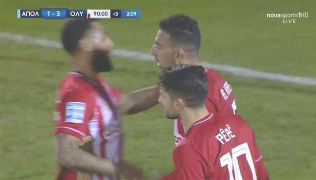 اهداف مباراة اولمبياكوس وابولون 3 1 الدوري اليوناني