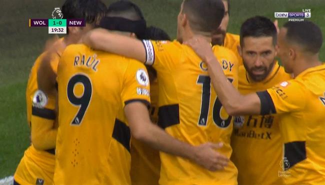 اهداف مباراة ولفرهامبتون ونيوكاسل 2 1 الدوري الانجليزي