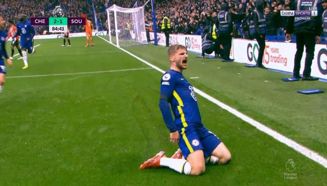 هدف تيمو فيرنر في مرمي ساوثهامبتون بالدوري الانجليزي