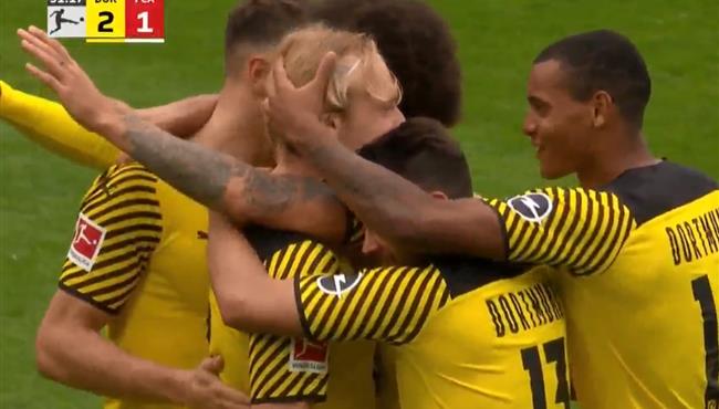 اهداف مباراة بوروسيا دورتموند واوجسبورج 2 1 الدوري الالماني