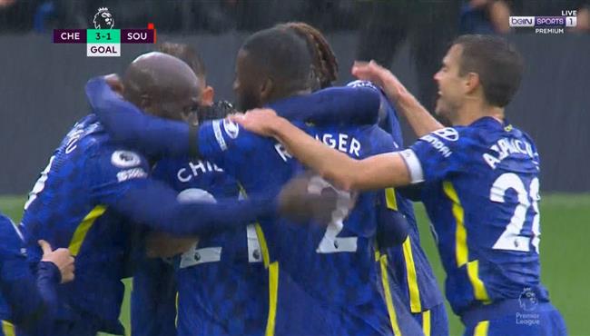 هدف تشيلسي الثالث في مرمي ساوثهامبتون بالدوري الانجليزي
