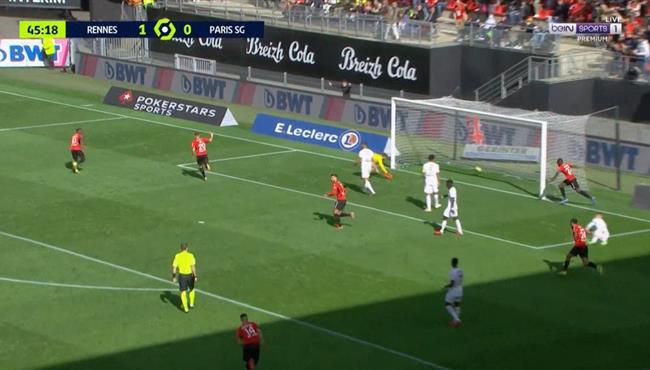 هدف رين الثاني في مرمي باريس سان جيرمان بالدوري الفرنسي