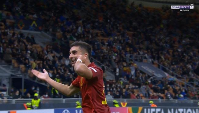 هدف فيران توريس الثاني في مرمي ايطاليا بدوري الامم الاوروبية