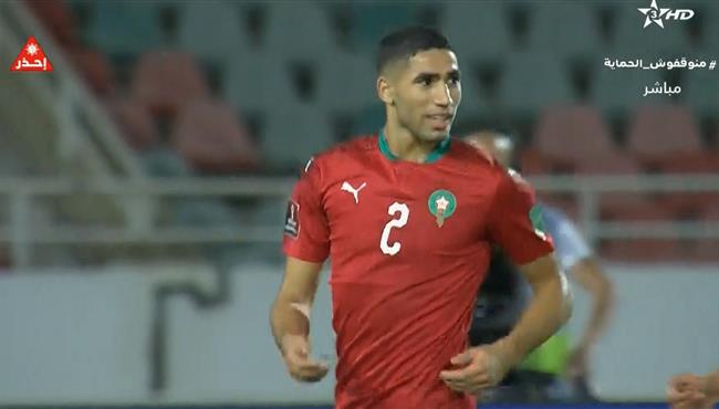 هدف اشرف حكيمي في مرمي غينيا بيساو بتصفيات كاس العالم