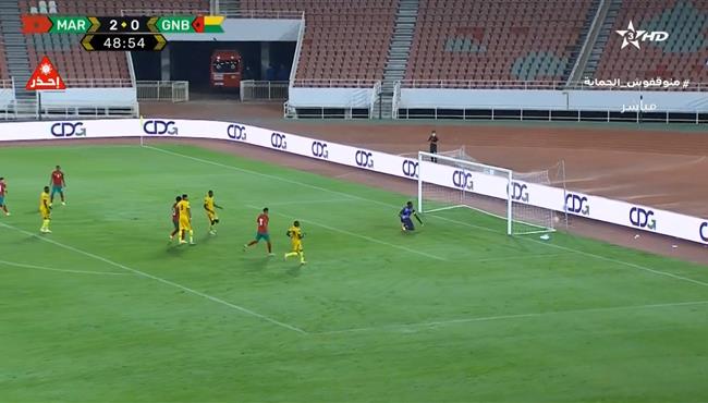 هدف المغرب الثالث الرائع في مرمي غينيا بيساو 3 0 تصفيات كاس العالم