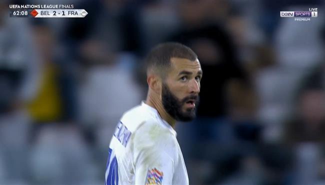 هدف كريم بنزيما في مرمي بلجيكا بدوري الامم الاوروبية