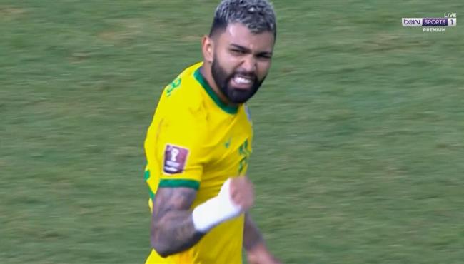 هدف البرازيل الثاني في مرمي فنزويلا جابرييل باربوسا