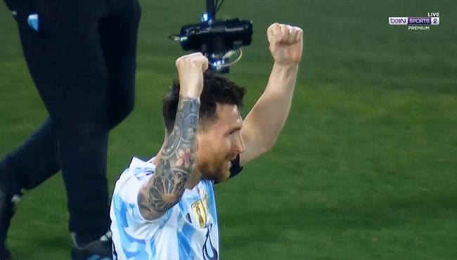 هدف ميسي الرائع في مرمي اوروجواي بتصفيات كاس العالم