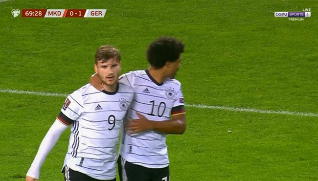 هدف تيمو فيرنر الاول في مرمي مقدونيا بتصفيات كاس العالم