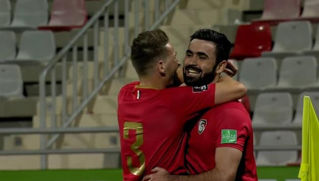 هدف عمر خربيين في مباراة سوريا ولبنان بتصفيات كأس العالم