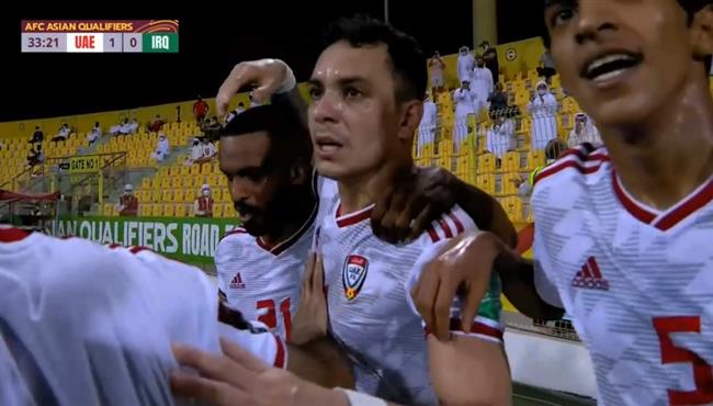 اهداف مباراة الامارات والعراق 2 2 تصفيات كأس العالم