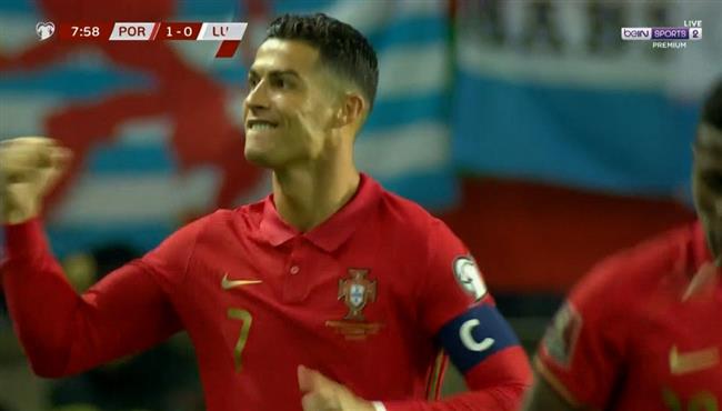 هدف كريستيانو رونالدو الاول في مرمي لوكسمبورج بتصفيات كأس العالم