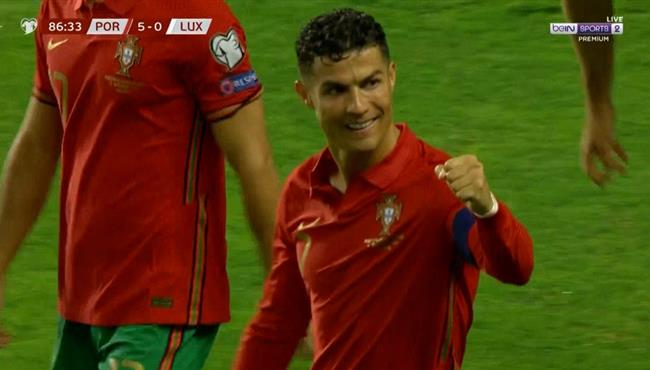 هاتريك رونالدو في مباراة البرتغال ولوكسمبورج بتصفيات كأس العالم