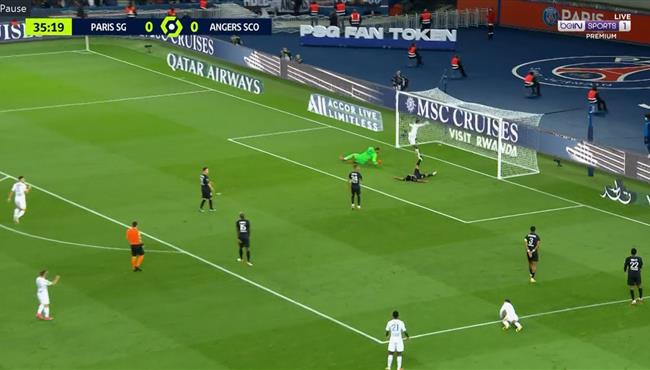 هدف انجيه الاول في مرمي باريس سان جيرمان بالدوري الفرنسي