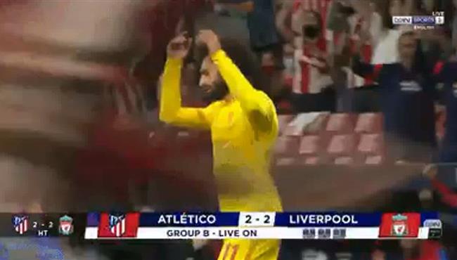 رد فعل غاضب من محمد صلاح بعد هدف تعادل اتلتيكو مدريد مع ليفربول