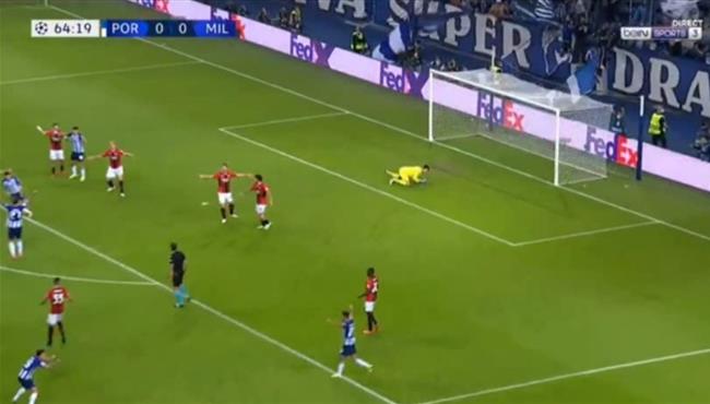 هدف فوز بورتو علي ميلان 1 0 دوري ابطال اوروبا