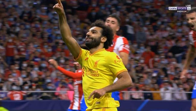 هدف محمد صلاح الثاني في مرمي اتلتيكو مدريد بدوري ابطال اوروبا