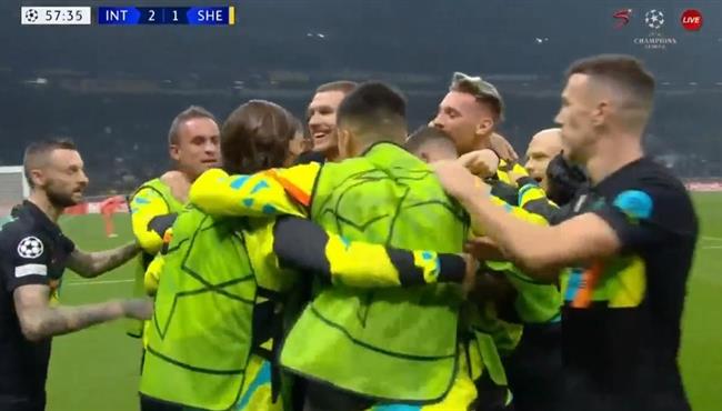 ملخص واهداف مباراة انتر ميلان وشيريف 3 1 دوري ابطال اوروبا