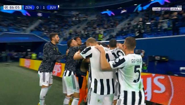 هدف فوز يوفنتوس علي زينيت 1 0 دوري ابطال اوروبا