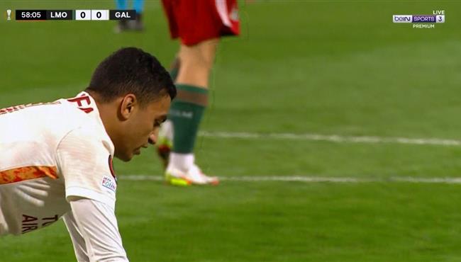 مصطفي محمد كاد ان يسجل هدف في مباراة جالطة سراي ولوكوموتيف موسكو