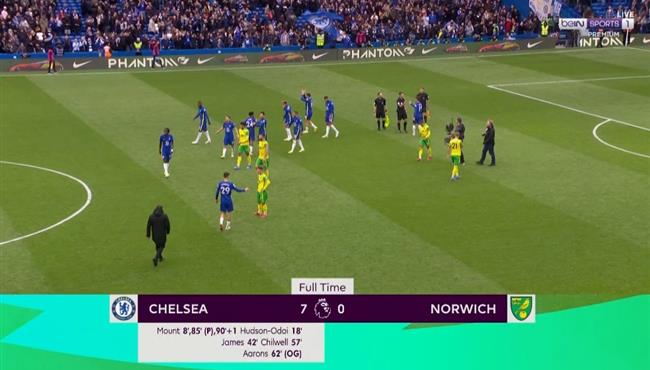 ملخص مباراة تشيلسي ونورويتش سيتي 7 0 الدوري الانجليزي