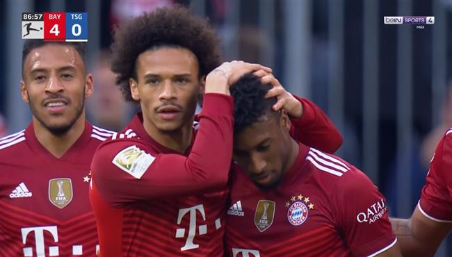 اهدف مباراة بايرن ميونخ وهوفنهايم 4 0 الدوري الالماني