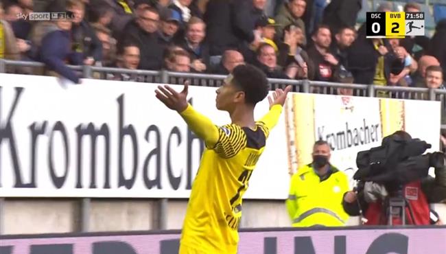 هدف بيلينجهام العالمي في مباراة بوروسيا دورتموند وأرمينيا بيليفيلد