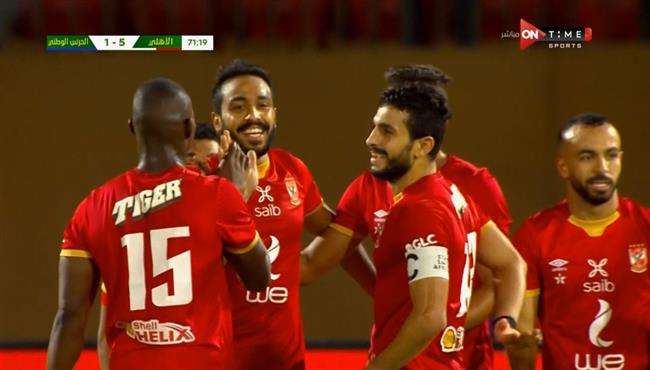 اهداف مباراة الاهلي والحرس الوطني 6 1 دوري ابطال افريقيا