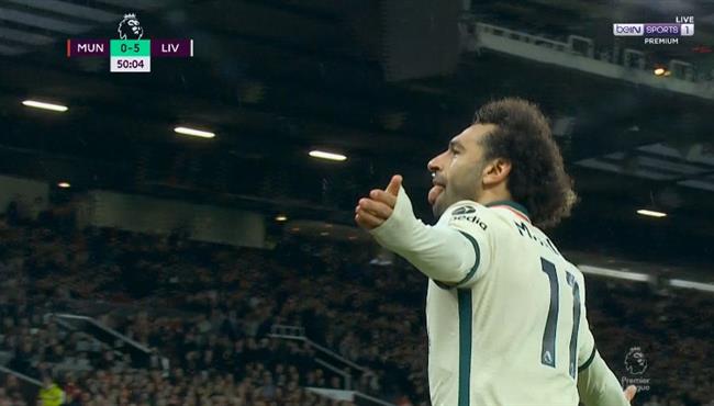هاتريك محمد صلاح في مرمي مانشستر يونايتد بالدوري الانجليزي