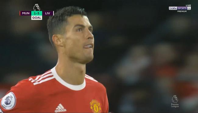هدف رونالدو الملغي امام ليفربول في الدوري الانجليزي