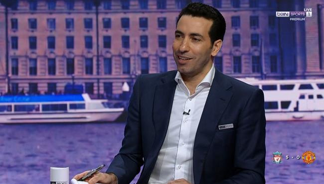 تعليق محمد ابو تريكه علي تألق وهاتريك محمد صلاح التاريخي امام مانشستر يونايتد